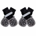 Leopard Print Non-Slip Dog Socks with Reflective Strap - Image 3