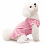 Soft Polyester Cotton Solid Color Pet T-Shirt