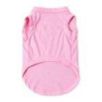 Soft Polyester Cotton Solid Color Pet T-Shirt - Image 4
