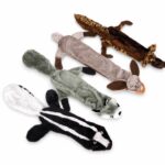 Long Plush Animal Dog Chew Toy