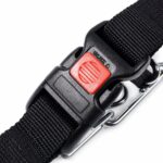 Metal Chain Dog Collar with Black-Tipped Links and Adjustable Webbing - Image 4