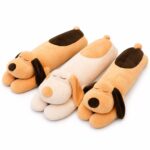 Soft Sleeping Dog Plush Toy with Calm Expression