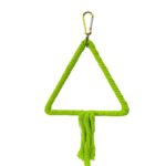 Colorful Beaded Wooden Bird Toy Set with Swings and Ladders - Image 5