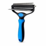 Metal-Toothed Ergonomic Dog Grooming Comb Brush - Image 3