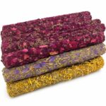 Dried Petal & Grass Molar Chew Sticks for Small Pets - Image 2