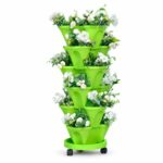 Multi-Layer Stackable Vertical Planter with Wheels