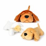 Soft Plush Dog Toy with Sleepy Expression