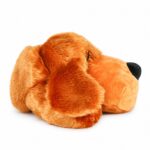 Soft Plush Dog Toy with Sleepy Expression - Image 2
