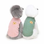 Bear Patch Waffle Knit Dog T-Shirt