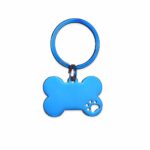 Stainless Steel Bone-Shaped Dog ID Tag with Paw Print - Image 5