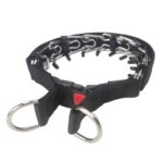 Adjustable Black Webbing Chain Training Dog Collar - Image 2