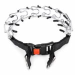 Adjustable Black Webbing Chain Training Dog Collar - Image 4