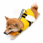 Bee-Themed Dog Life Jacket with Reflective Handle