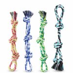 Colorful Multi-Knotted Cotton Rope Dog Chew Toy