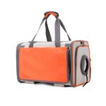 Heather Gray Mesh-Panel Portable Pet Carrier - Image 3