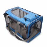 Heather Gray Mesh-Panel Portable Pet Carrier - Image 4