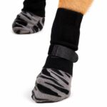 Non-Slip Adjustable Dog Socks with Zebra-Print Soles - Image 3