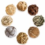 Natural Grass & Wood Hamster Chew Toy Set - Image 4