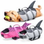Dog Life Jacket with Shark Fin and Adjustable Straps