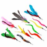 Colorful Feather Cat Wand Toy with Bells - Image 3