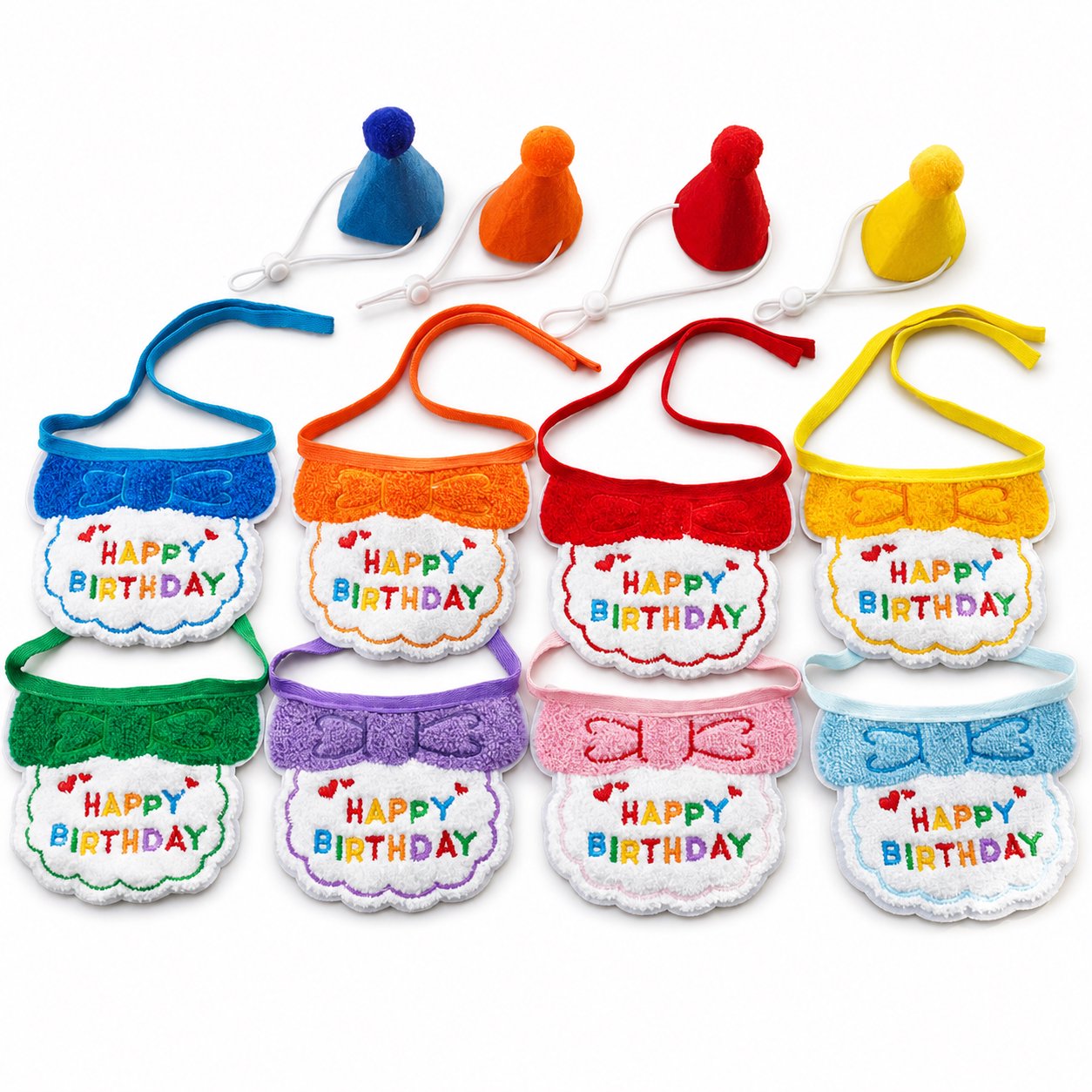 Pet Birthday Bandana And Party Hat Set Pet Birthday Bandana And Party Hat Set - Image 1