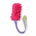 Colorful Fluffy Shaggy Head Dog Tug Toy - Image 2