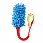 Colorful Fluffy Shaggy Head Dog Tug Toy - Image 3