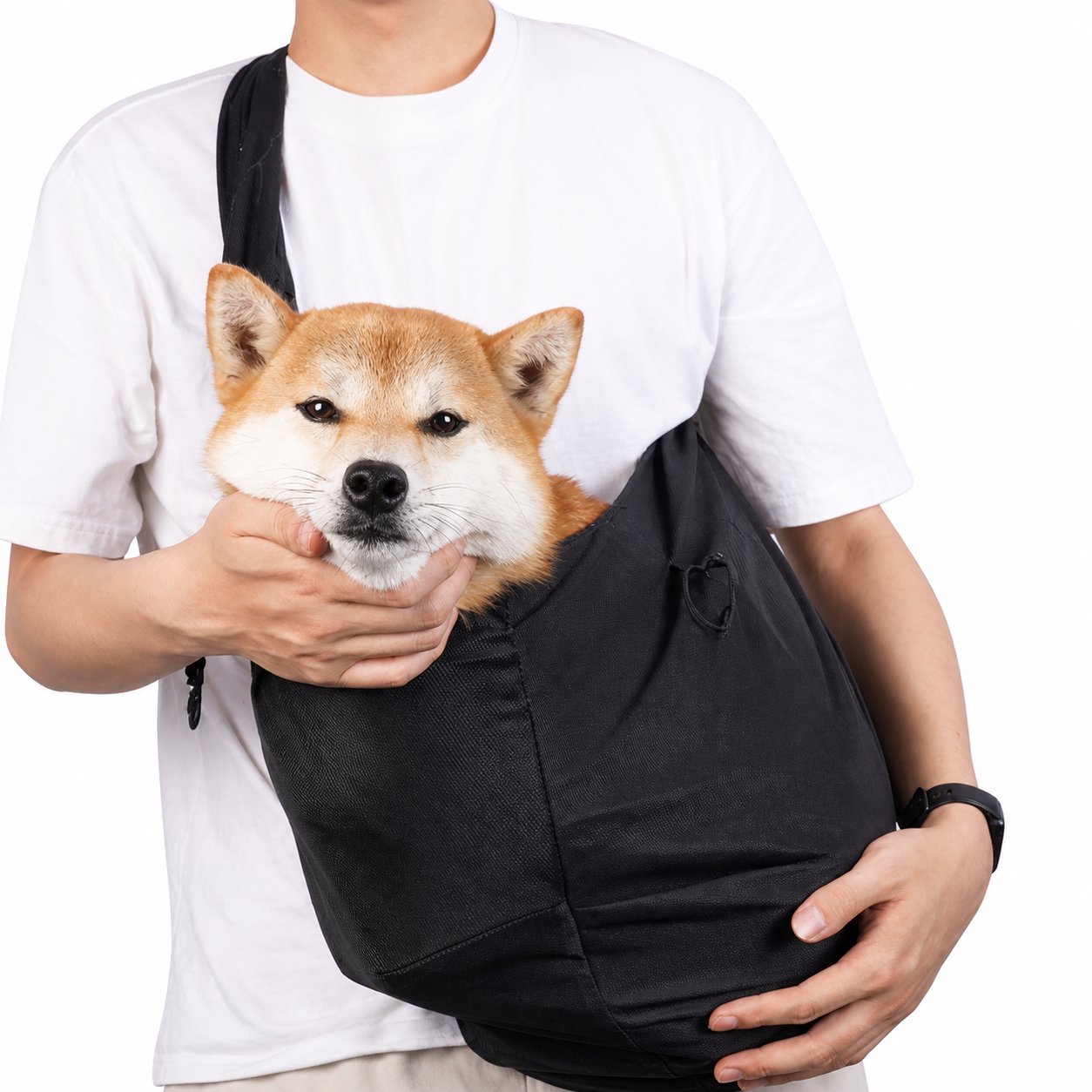 Cotton Rope Dog Chew Toy Assortment Foldable Polyester Shoulder Dog Carrier - Image 1