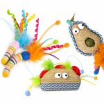 Assorted Woven Feather Cat Toy Set - Image 5