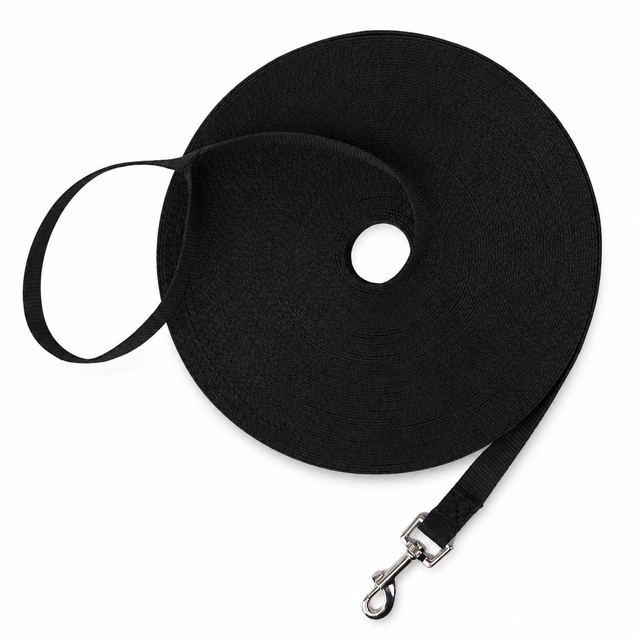 Cotton Rope Dog Chew Toy Assortment Long Nylon Training Leash with Metal Clip and Handle - Image 1