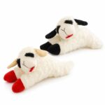 Soft Plush Sheep Dog Toy with Squeaker and Party Hat
