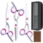 Colorful Stainless Steel Cat Grooming Scissors Set - Image 2