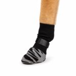 Zebra-Striped Non-Slip Dog Socks with Velcro Strap - Image 2