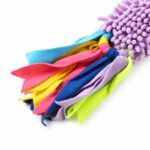 Colorful Polyester Plush Tug Toy with Elastic Handle - Image 3