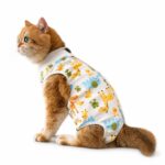 Cartoon Print Cotton Cat Recovery Suit