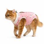Cartoon Print Cotton Cat Recovery Suit - Image 3