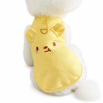 Yellow Embroidered Face Dog Harness