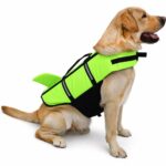 Orange Shark Fin Dog Life Jacket with Reflective Strips - Image 3