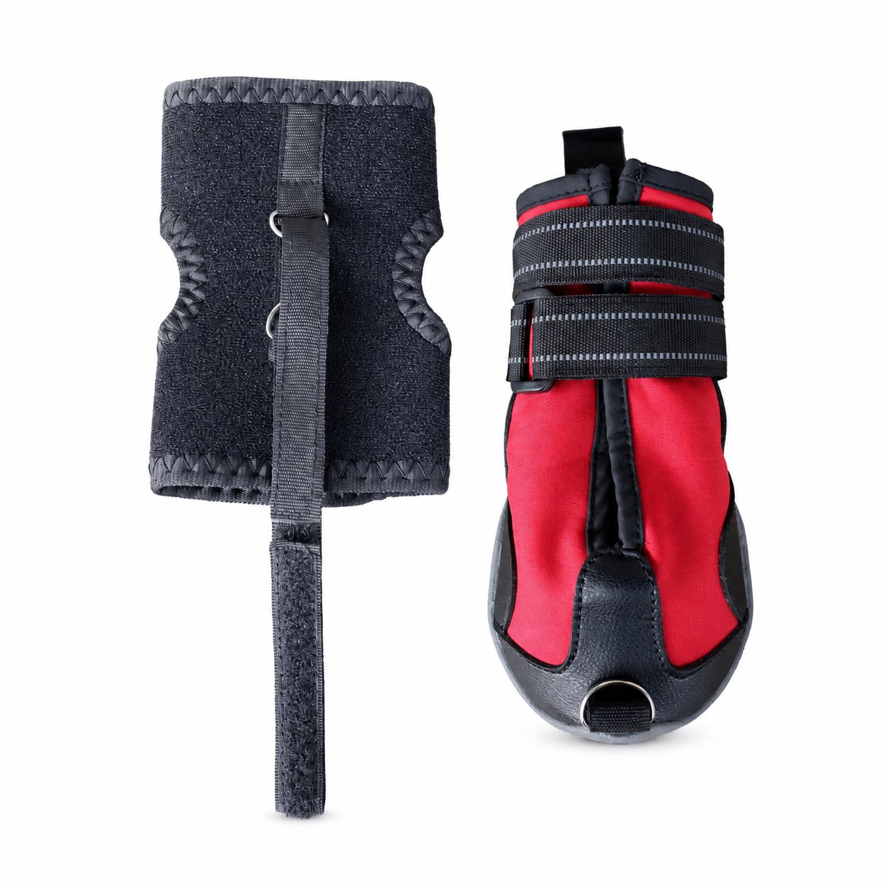 Cotton Rope Dog Chew Toy Assortment Adjustable Strap Rubber Dog Boots - Image 1