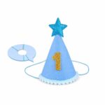 Birthday Cartoon Print Bandana and Party Hat Set - Image 4