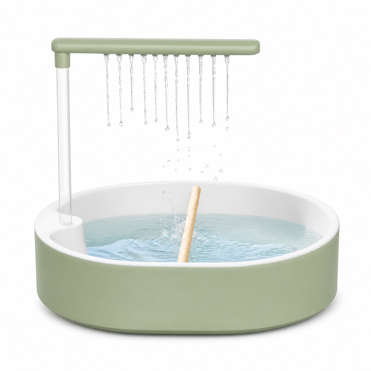 Large Parrot Bath Tub For Cockatiels , Lovebirds , And Cockatoos. Special Bird Bath Device For Use In Bird Cages Electric Shower-Style Bird Bath Tub - Image 1
