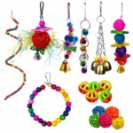 Colorful Beaded Wooden Parrot Swing Toys - Image 4