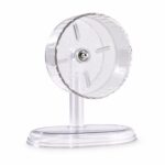 Clear Plastic Hamster Running Wheel with Ridged Surface